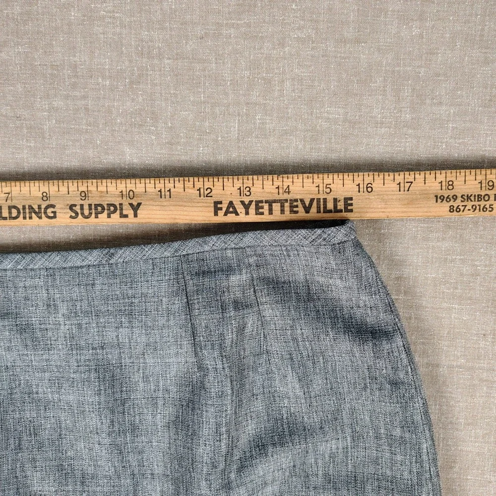 Le Suit Womens SZ 10 Pencil Skirt Grey Textured Professional Officecore